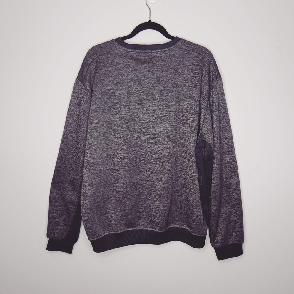 Men's Adidas Sweatshirt L Grey and orange accent - Picture 2 of 9